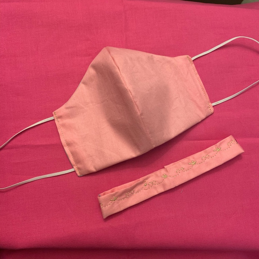 Silky cotton handmade mask with earsaver